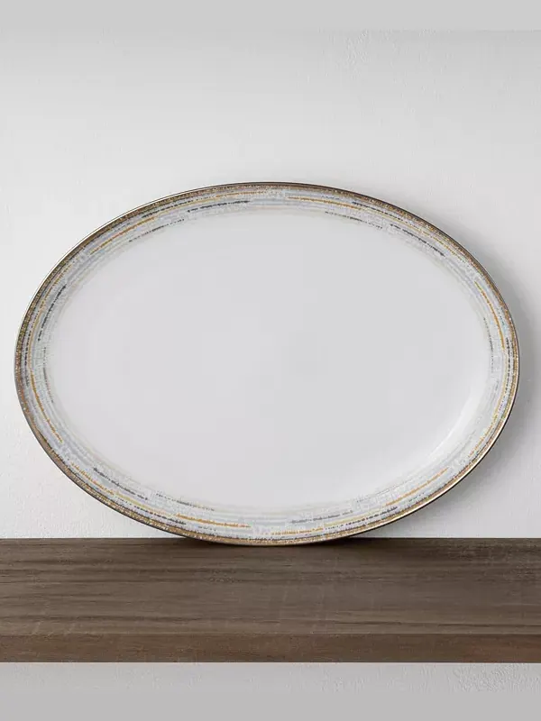 Овальное блюдо «Райлан» Noritake — изображение 3 из 4, белый