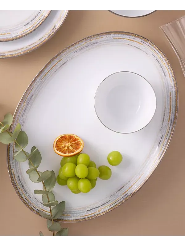 Овальное блюдо «Райлан» Noritake — изображение 4 из 4, белый