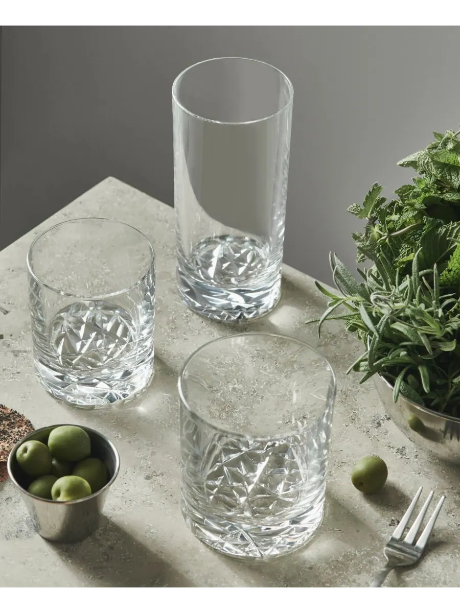 Набор из 2 бокалов для виски Carat Double Old Fashioned Orrefors — изображение 3 из 4, прозрачный