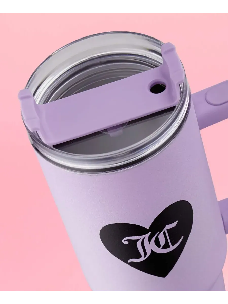 Стакан Jetsetter объемом 1 л Juicy Couture — изображение 6 из 9, серебристый