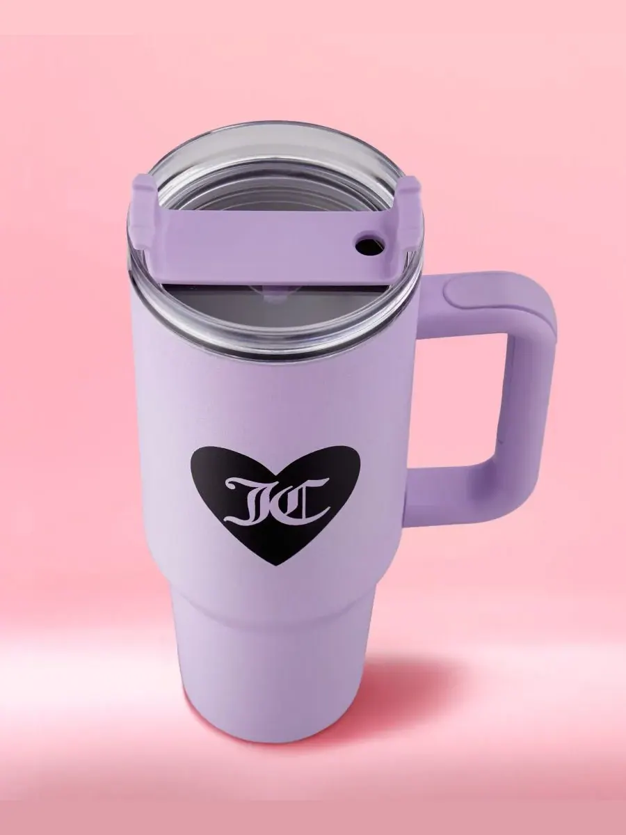 Стакан Jetsetter объемом 1 л Juicy Couture — изображение 7 из 9, серебристый