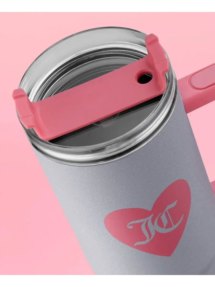 Стакан Jetsetter объемом 1 л Juicy Couture — изображение 9 из 9, серебристый