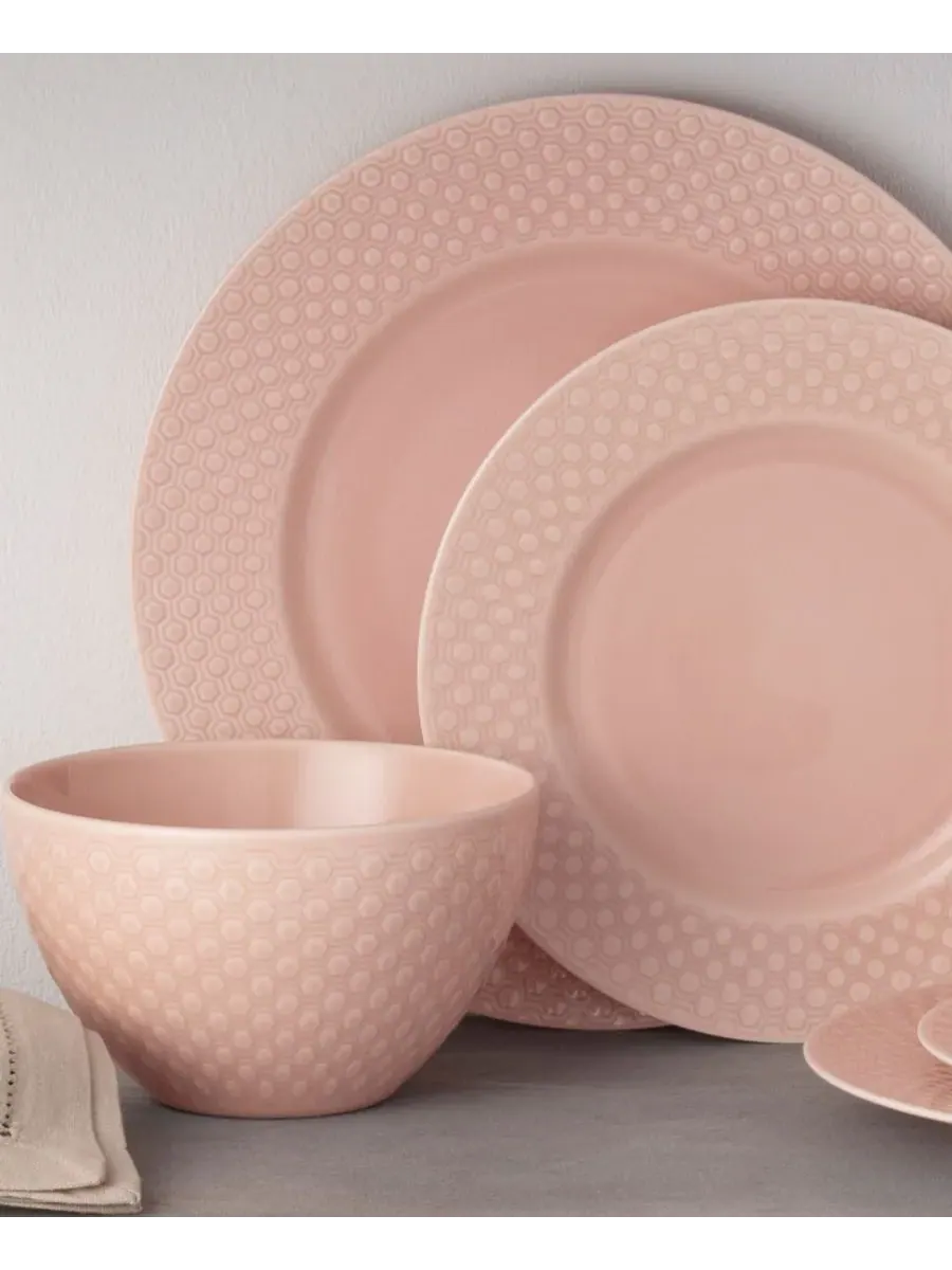 Набор посуды из 12 предметов на 4 персоны Noritake Kikko — изображение 6 из 9, розовый