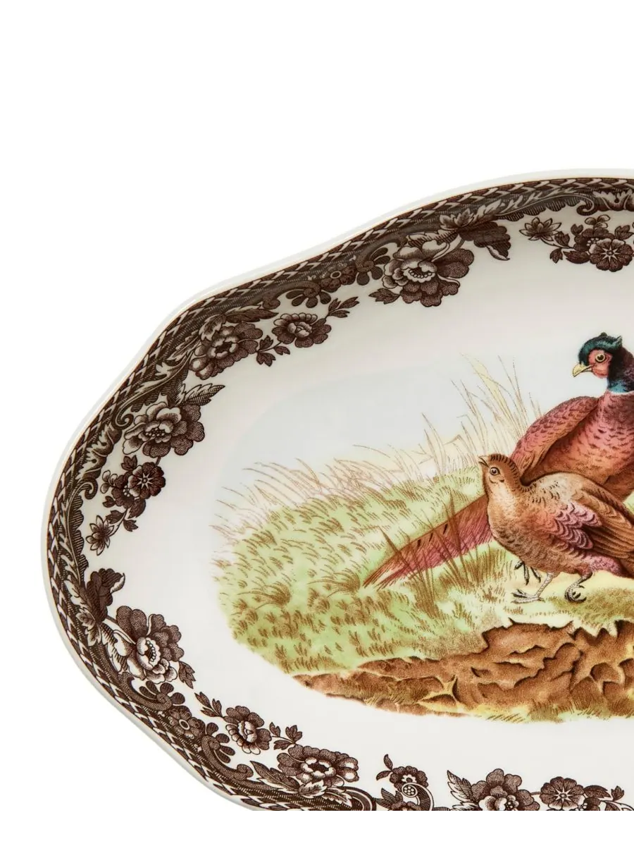 Набор из 2 блюдец для маринования фазана «Лесной лес» Spode — изображение 6 из 6, коричневый