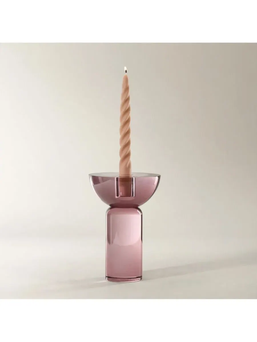 Подсвечник для свечей Rose Crystal Taper Holder Z Gallerie — фиолетовый
