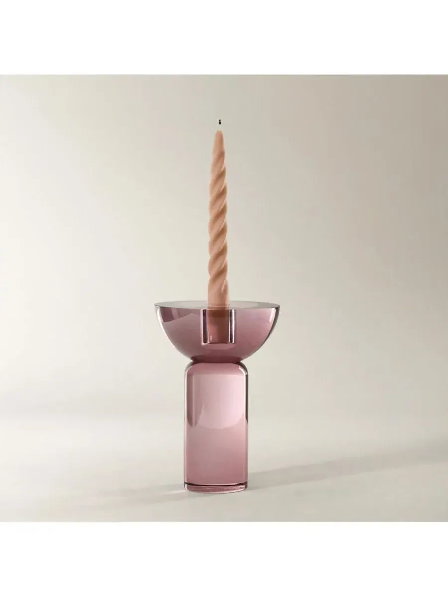 Подсвечник для свечей Rose Crystal Taper Holder Z Gallerie — изображение 2 из 3, фиолетовый