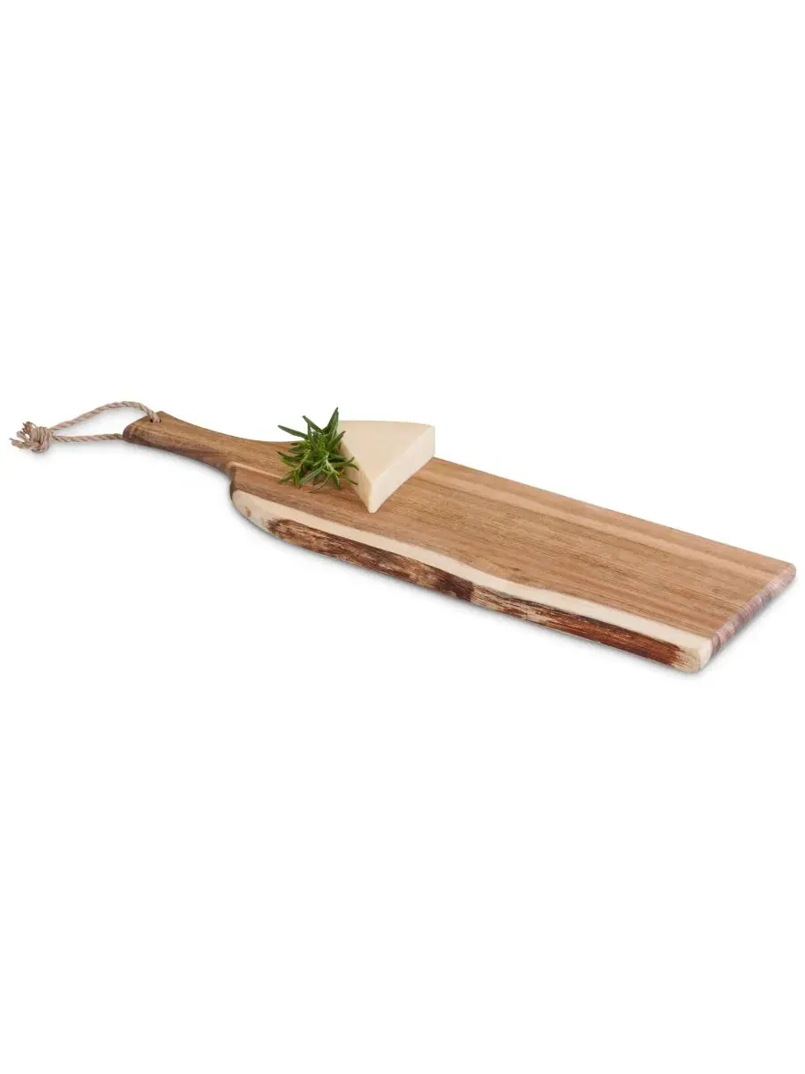 Доска сервировочная из акации 61 см с живописным краем, модель Artisan 24" Acacia Wood Serving — изображение 2 из 17