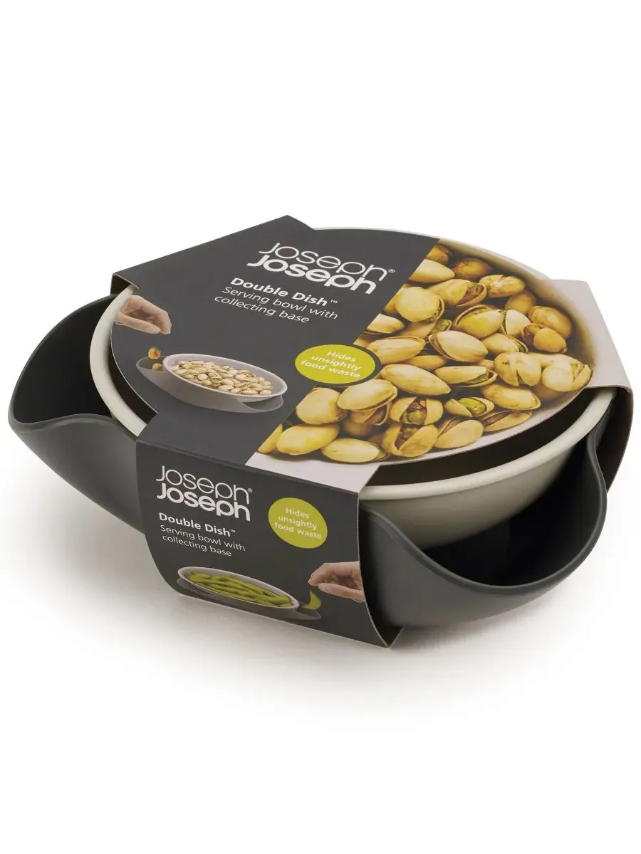 Сервировочная миска Double-Dish Joseph Joseph — изображение 2 из 10, серый