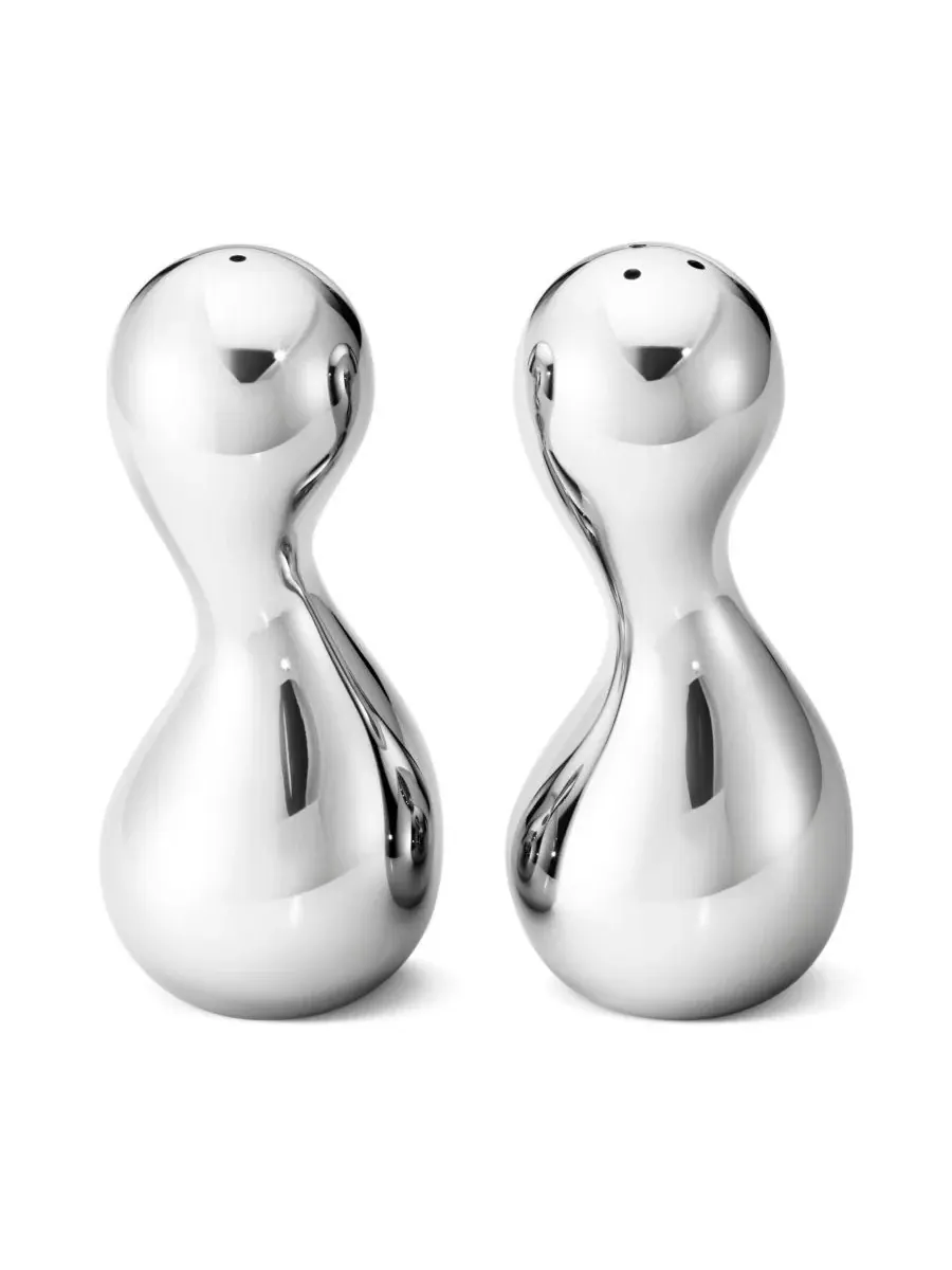 Солонка и перечница «Кобра» Georg Jensen — серебристый