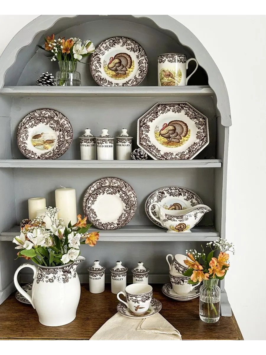 Круглое блюдо из индейки «Вудленд» Spode — изображение 2 из 3, коричневый