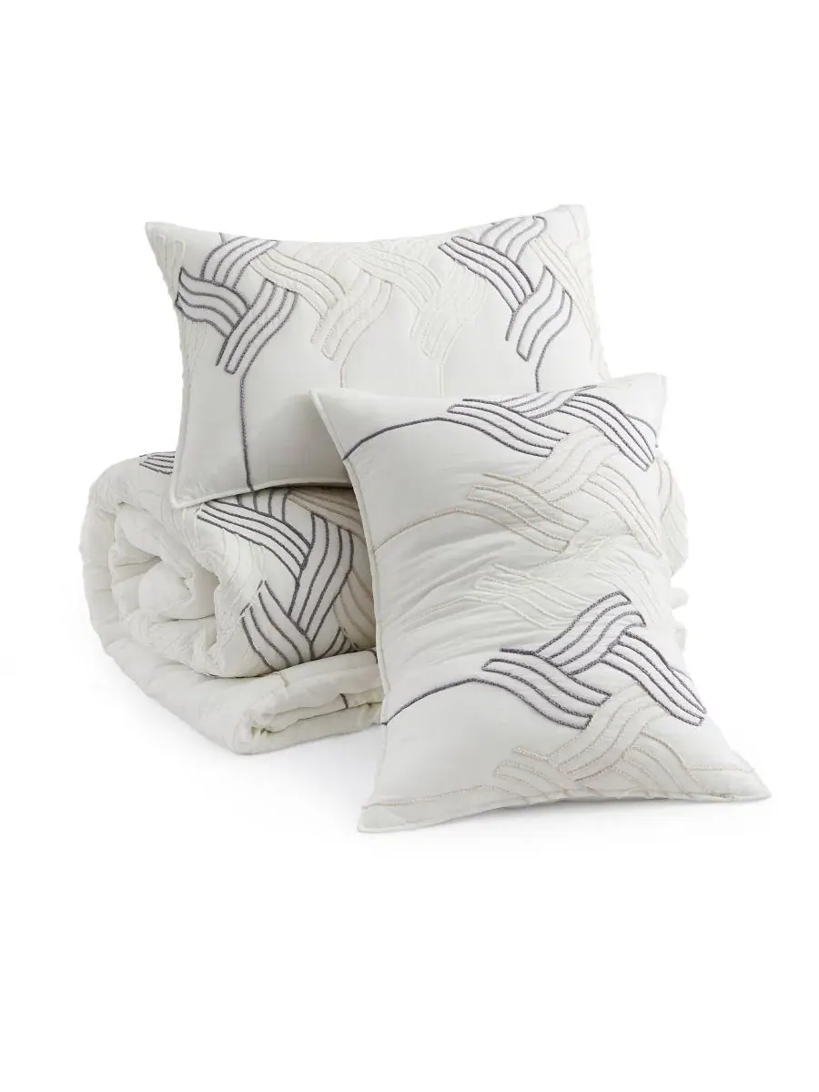 Стеганое одеяло с альтернативным пухом, круглогодичное, King UNIKOME — изображение 6 из 6, белый