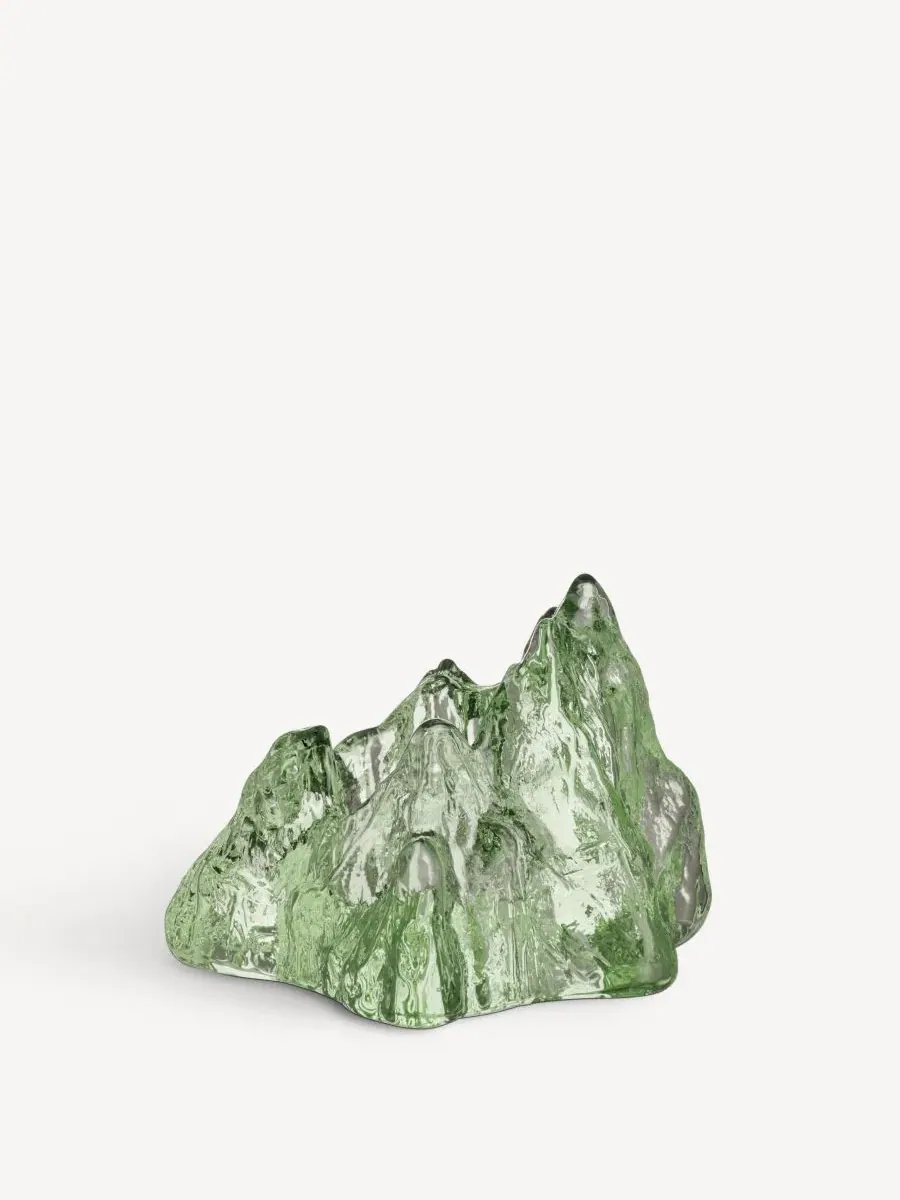 Подсвечник из стекла The Rock Kosta Boda — изображение 2 из 4, зеленый
