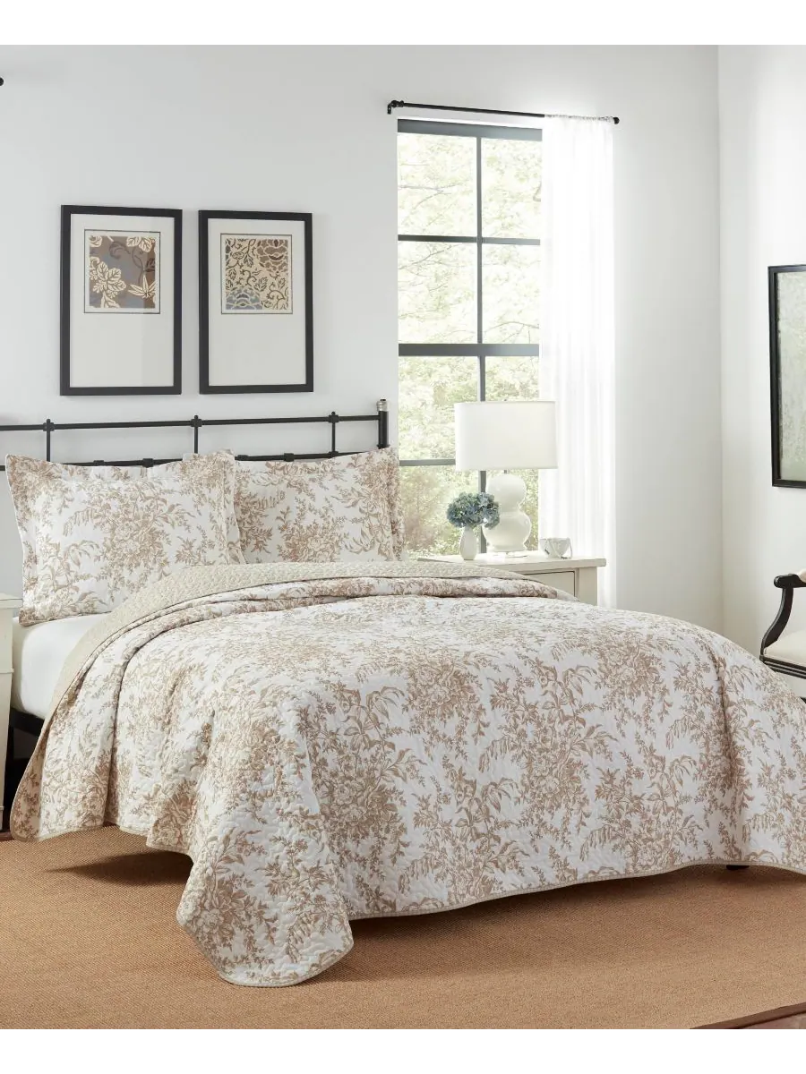 Двустороннее одеяло bedford cotton, 2 предмета, размер twin. Laura Ashley