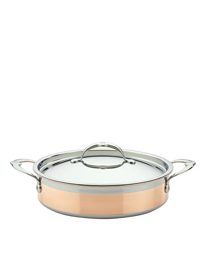 Сотейник с крышкой Hestan CopperBond Copper Induction, 3,3 л — золотистый