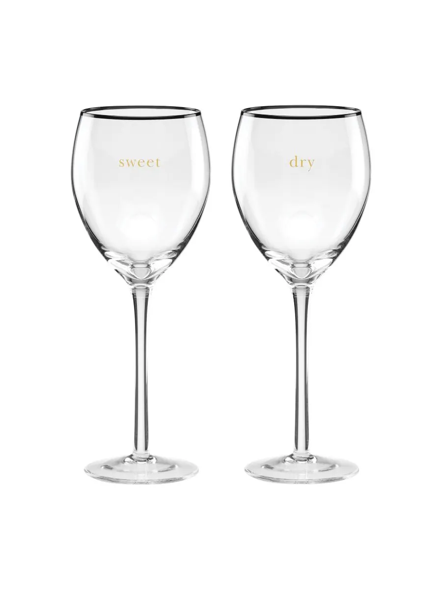 Набор бокалов для сухого вина Kate Spade Cheers to Us, 2 штуки Kate spade new york — изображение 1 из 4, прозрачный