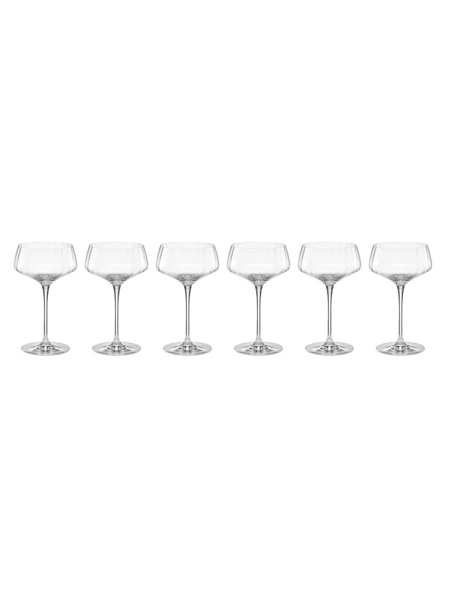 Набор из 6 угловых сидений Tuscany Classics Angled Optic Coupes Lenox