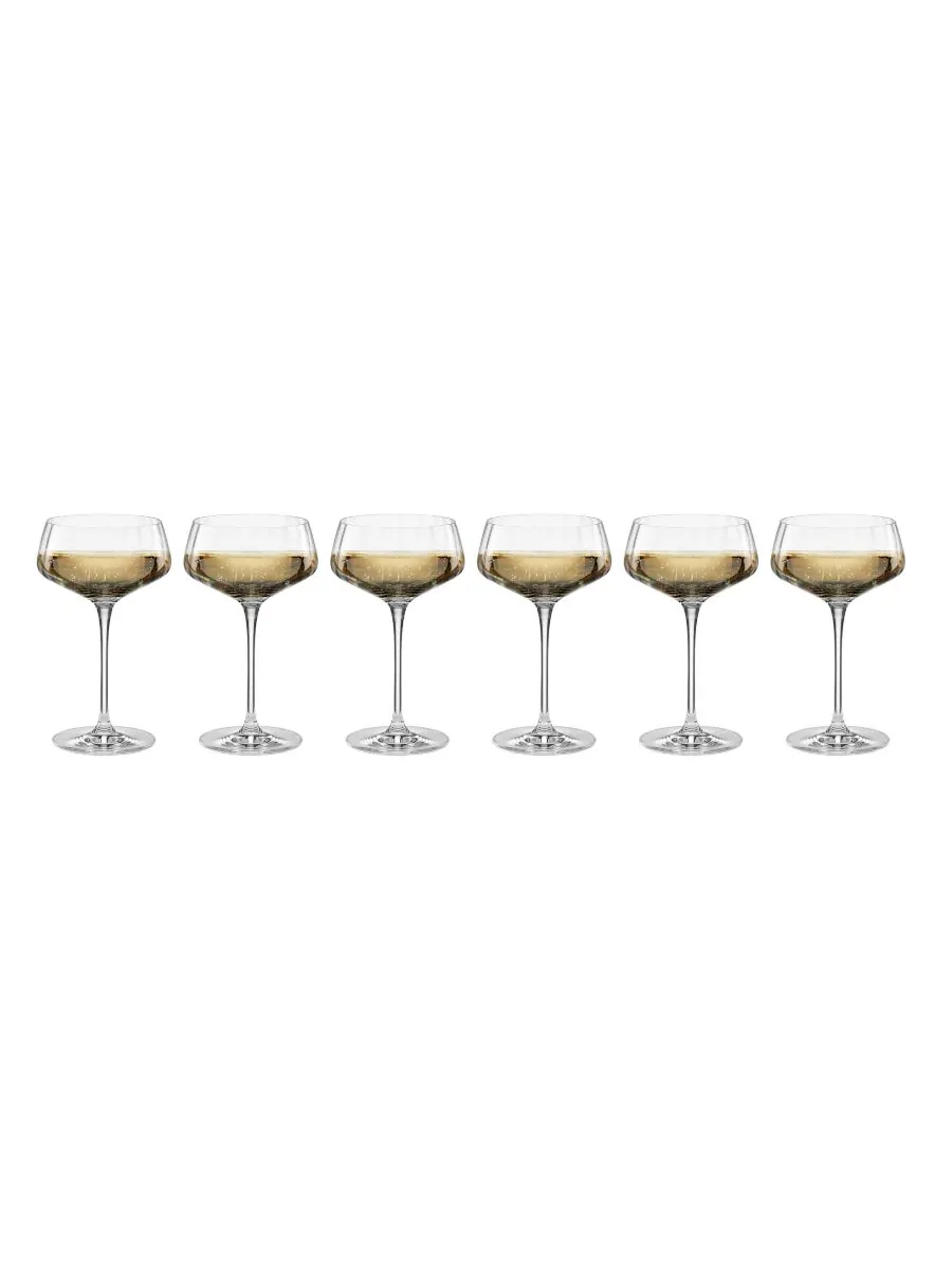 Набор из 6 угловых сидений Tuscany Classics Angled Optic Coupes Lenox — изображение 4 из 5, прозрачный