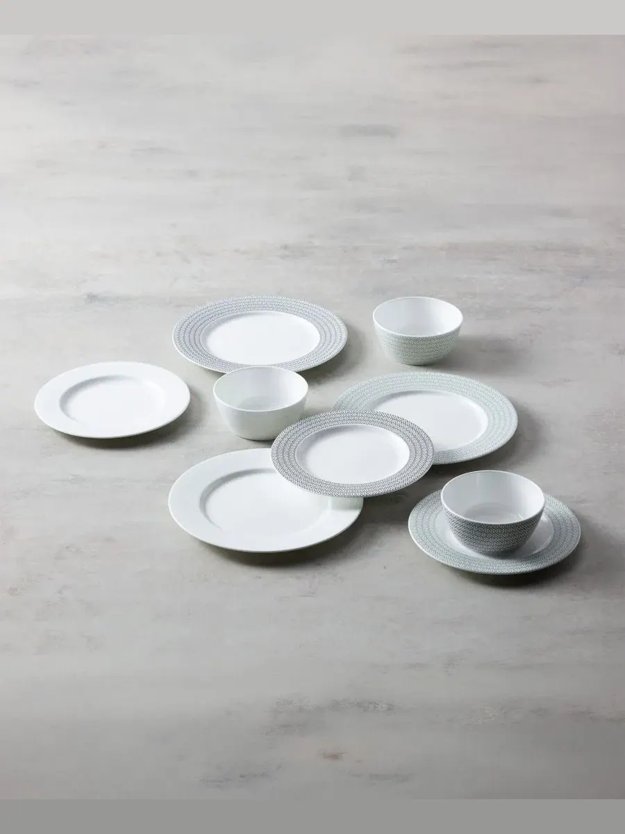 Набор столовой посуды Ornament 12-Piece Dinnerware Set, Service for 4 Fortessa — изображение 12 из 13, черный