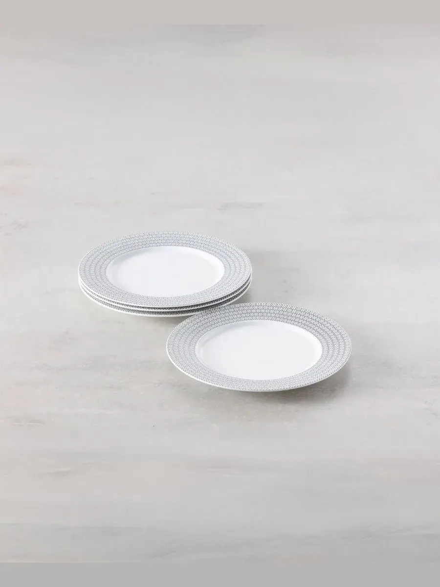 Набор столовой посуды Ornament 12-Piece Dinnerware Set, Service for 4 Fortessa — изображение 4 из 13, черный