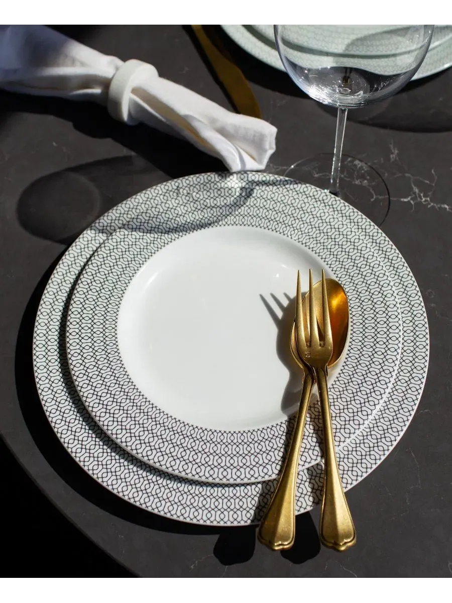 Набор столовой посуды Ornament 12-Piece Dinnerware Set, Service for 4 Fortessa — изображение 7 из 13, черный