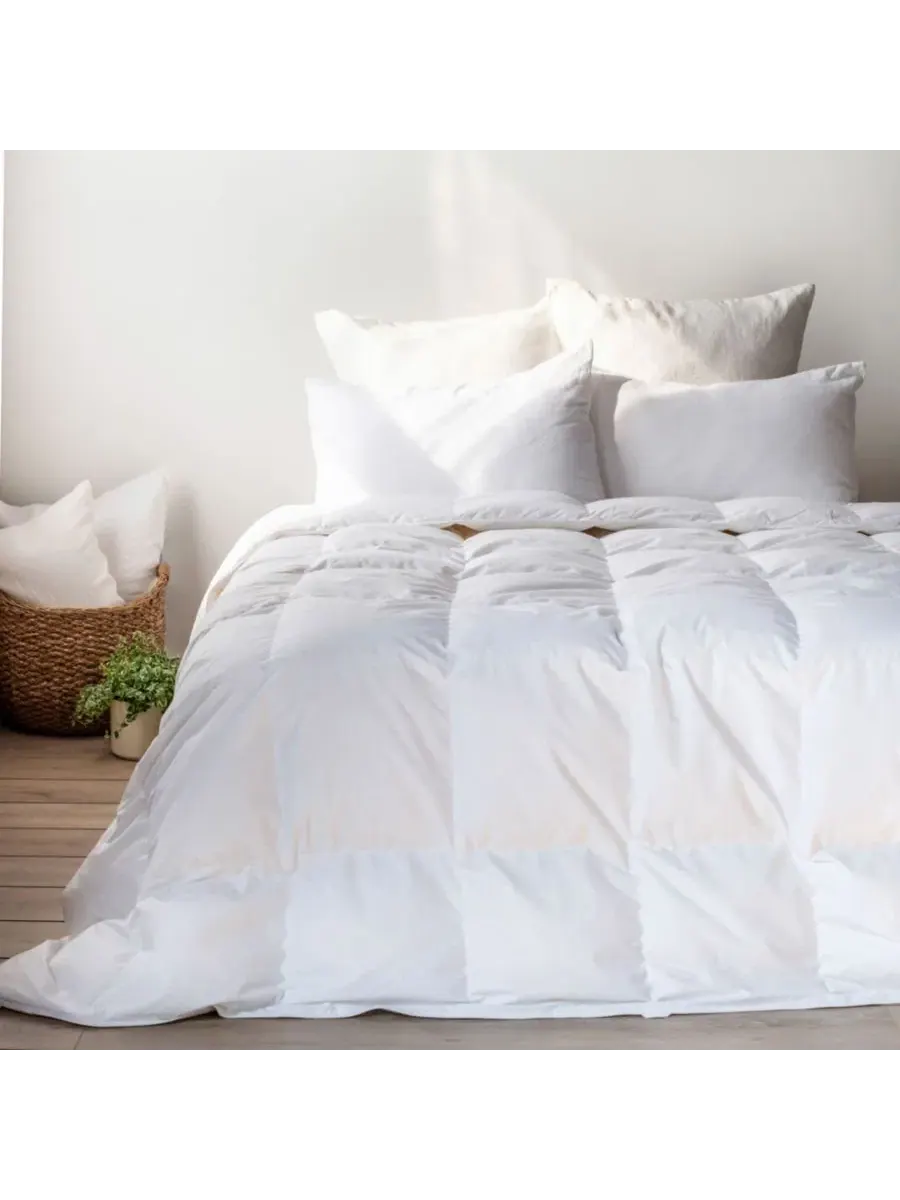 Пуховое одеяло-комфортер All Season Feather & Down Duvet Comforter Insert, King/Cal King Bokser Home — изображение 1 из 8