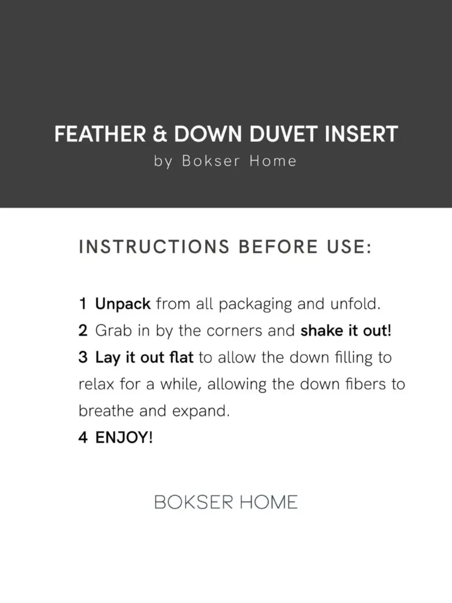 Пуховое одеяло-комфортер All Season Feather & Down Duvet Comforter Insert, King/Cal King Bokser Home — изображение 5 из 8