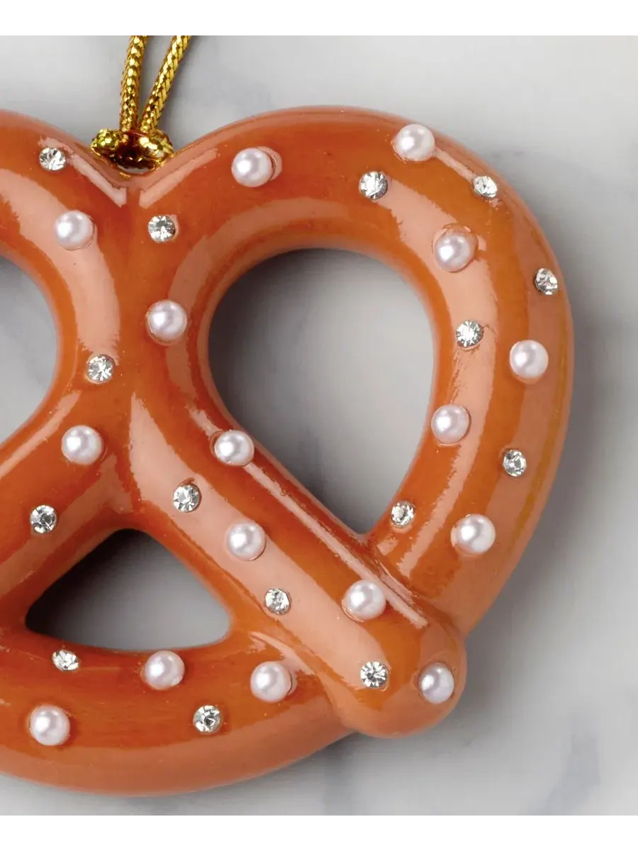 Елочная игрушка Pretzel Be Jolly Kate Spade New York — изображение 4 из 5, коричневый