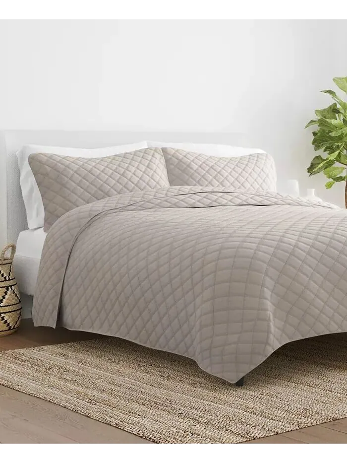 Всесезонная коллекция одеял с ромбовидной вышивкой ienjoy Home
