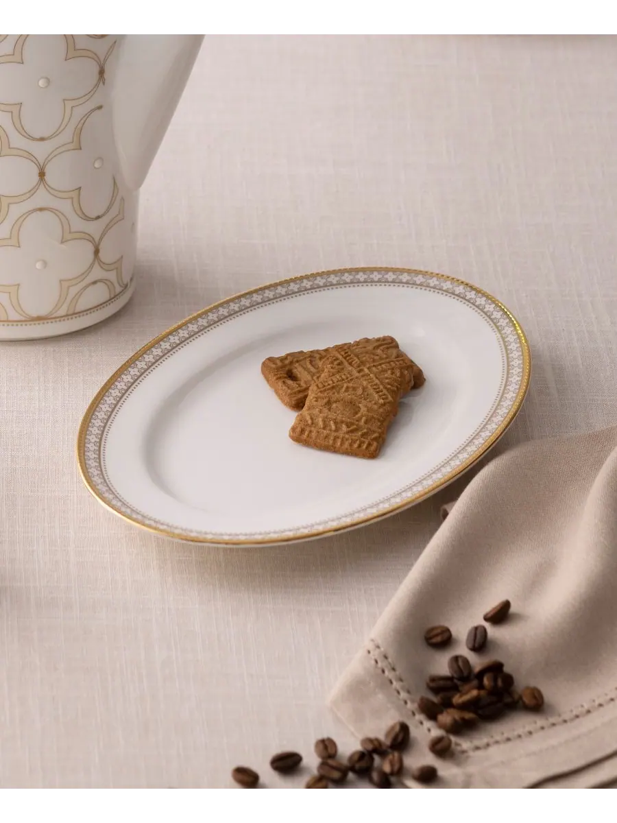 Noritake Подставка для масла/закусок Trefolio Gold, 8,75 дюймов — изображение 3 из 7, золото