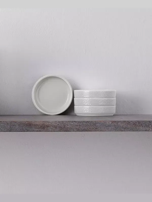 Мини-Тарелки Colortex Stone Stax, набор из 4 шт. Noritake — изображение 3 из 4, белый