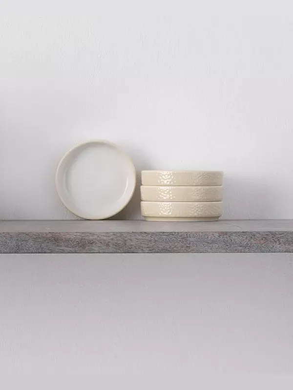 Мини-Тарелки Colortex Stone Stax, набор из 4 шт. Noritake — изображение 4 из 4, белый