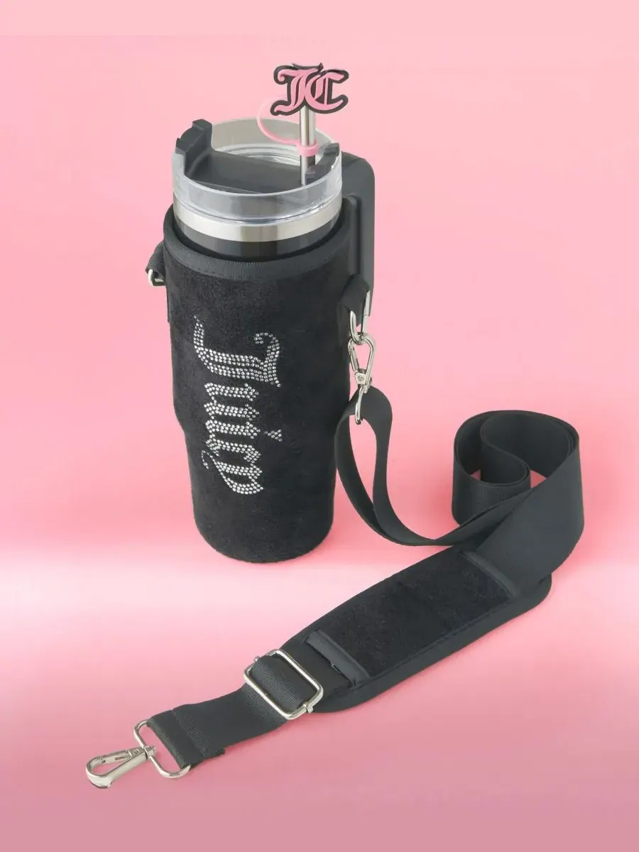 Полезная дорожная кружка Jetsetter из нержавеющей стали, 0,9 л Juicy Couture — изображение 5 из 10, черный