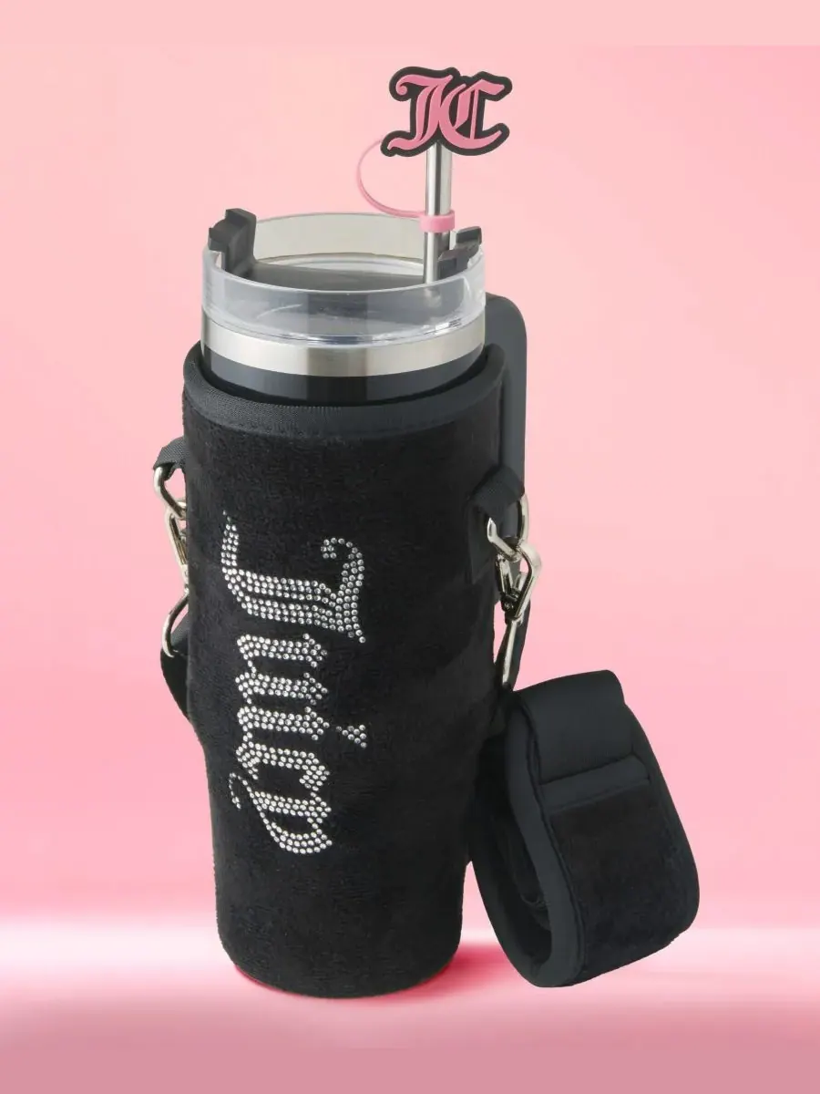 Полезная дорожная кружка Jetsetter из нержавеющей стали, 0,9 л Juicy Couture — изображение 10 из 10, черный
