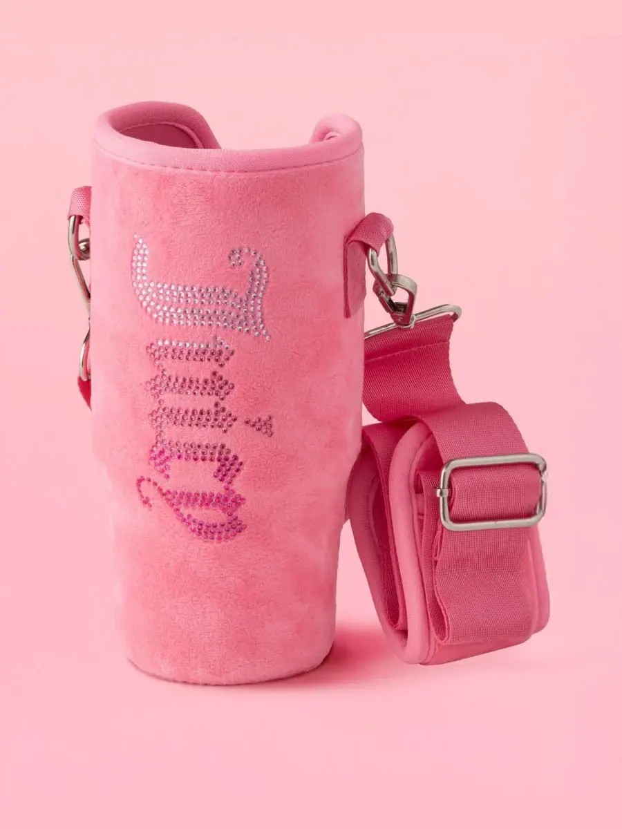 Полезная дорожная кружка Jetsetter из нержавеющей стали, 0,9 л Juicy Couture — изображение 5 из 9, розовый