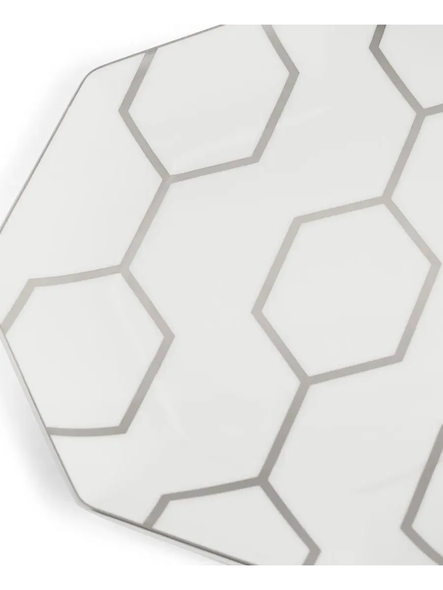 Декоративная тарелка Gio Platinum, восьмиугольная, 23 см Wedgwood — изображение 2 из 4, мульти