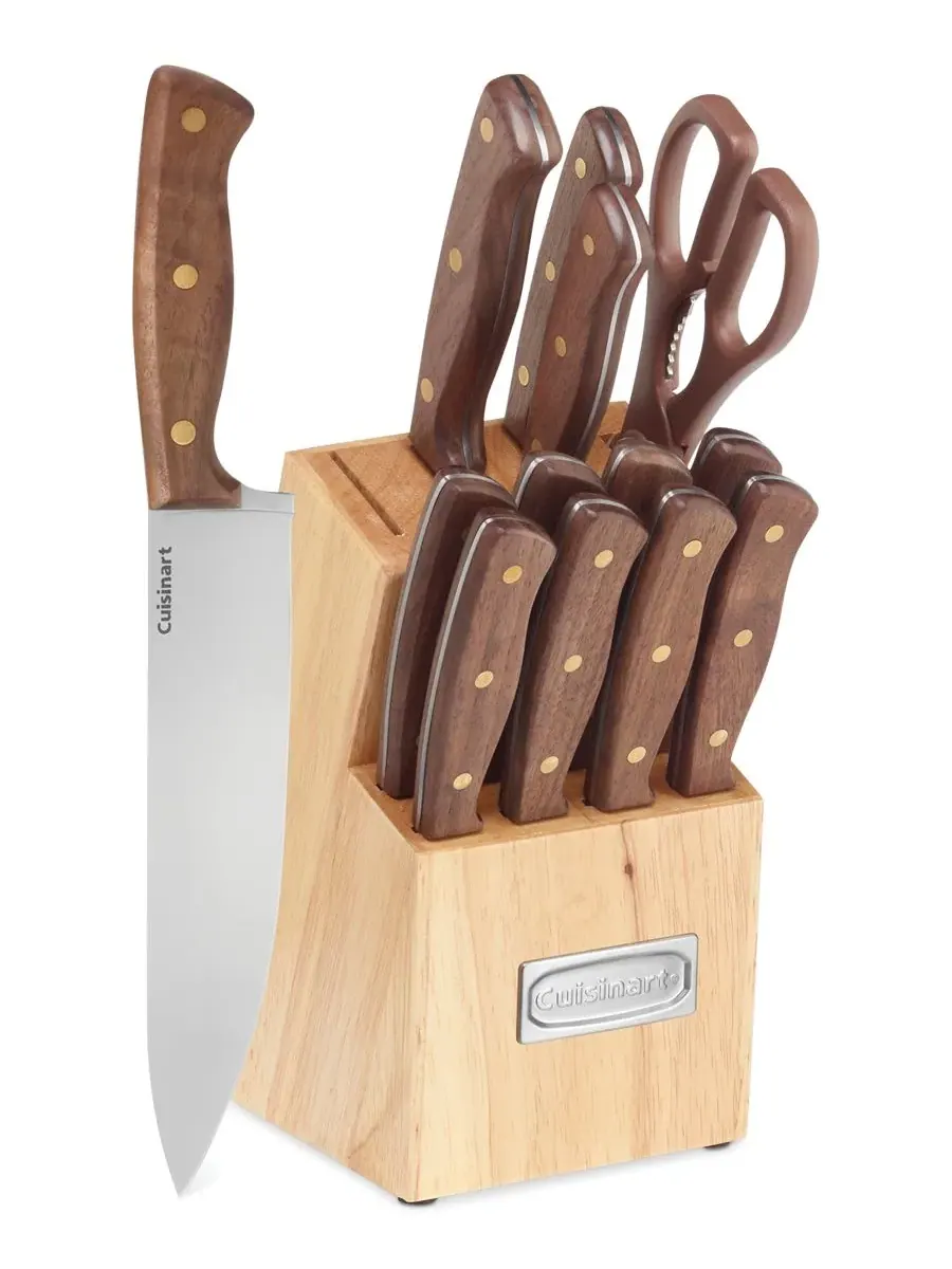 Набор столовых приборов Advantage Wooden Triple Rivet из 14 предметов Cuisinart