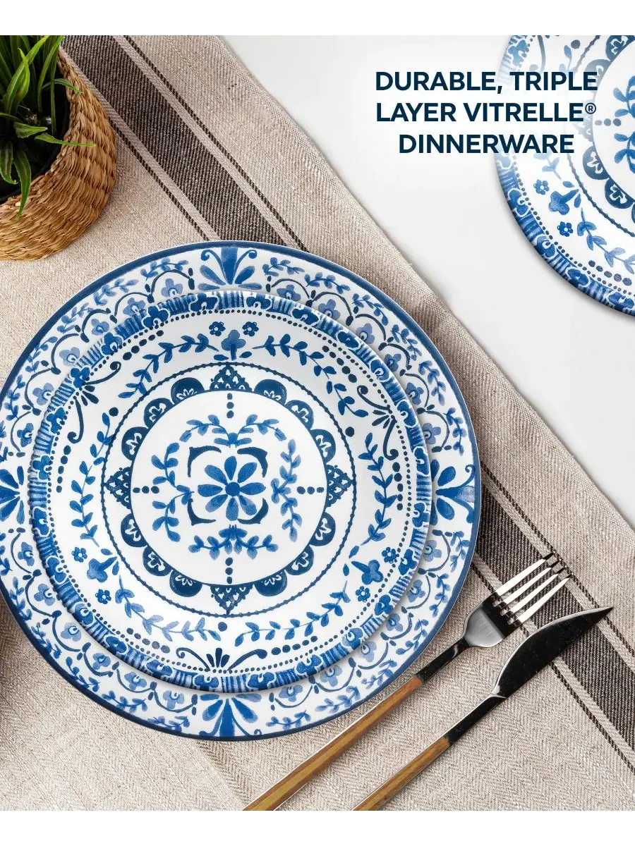 Столовый сервиз Portofino, 16 предметов, на 4 персоны Corelle — изображение 5 из 7, белый
