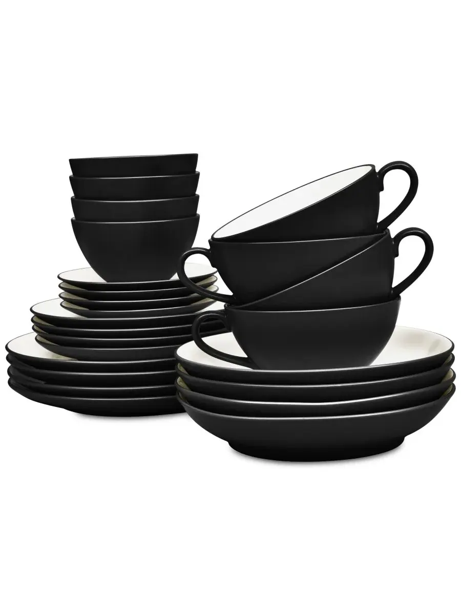 Набор посуды из 24 предметов на 4 персоны Noritake Colorwave — изображение 1 из 10, серый