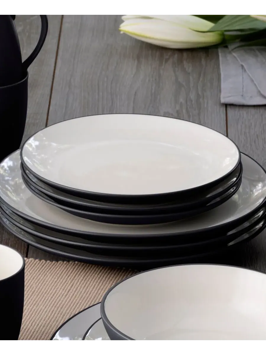 Набор посуды из 24 предметов на 4 персоны Noritake Colorwave — изображение 4 из 10, серый