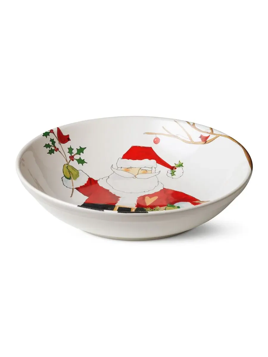 Сервировочная миска с рождественским Сантой, 33 см, 3.8 л, Santa Delight Certified International — изображение 2 из 4, мульти