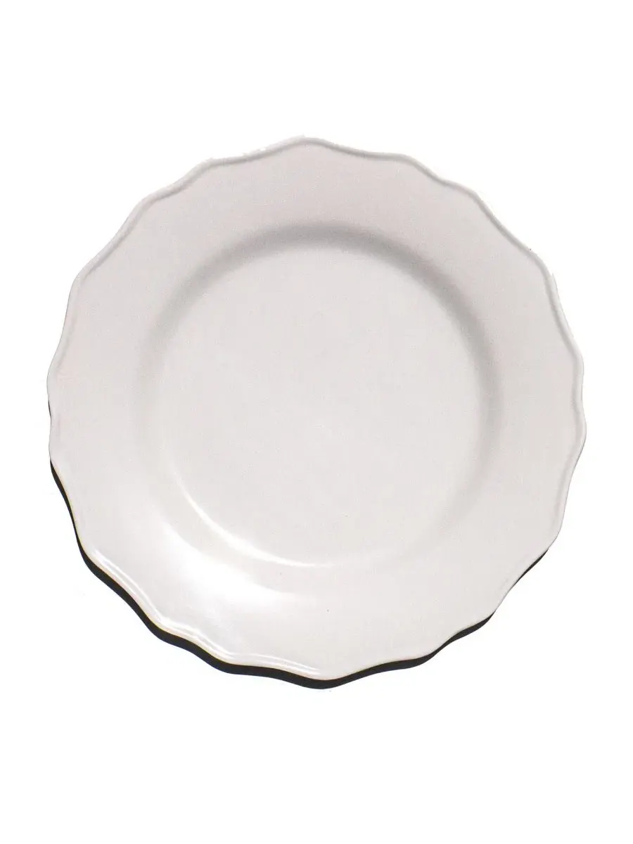 Набор из 6 тарелок для салата Scallop NewWave Melamine Abode Homewares — изображение 2 из 5, белый