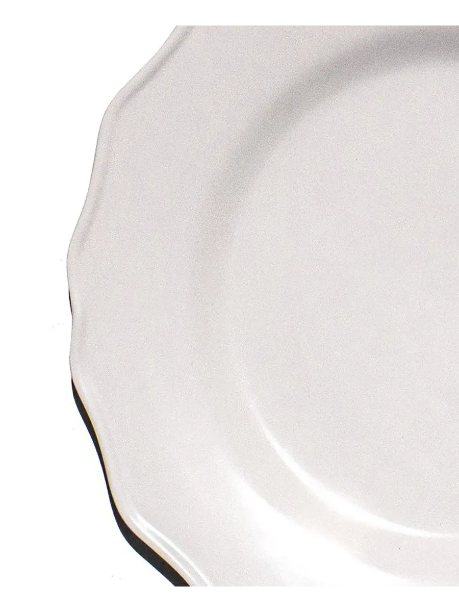 Набор из 6 тарелок для салата Scallop NewWave Melamine Abode Homewares — изображение 4 из 5, белый