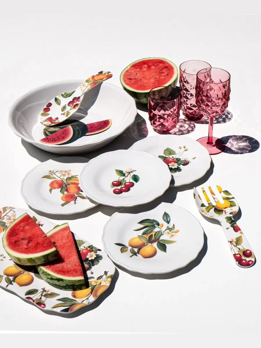 Набор салатных тарелок Fruitstand NewWave Melamine, 4 шт Abode Homewares — изображение 6 из 6, мульти
