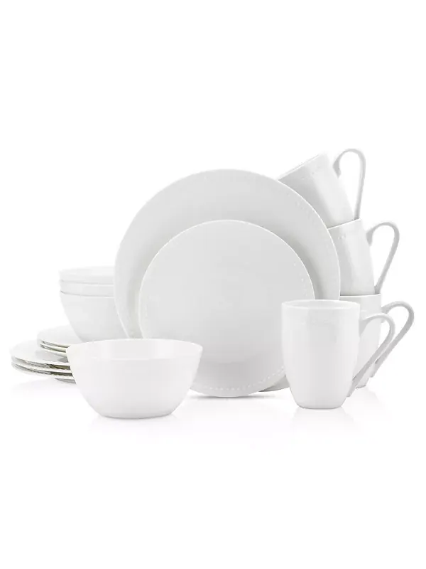 Набор столовых приборов Ava 16 предм., сервиз на 4 персоны Stone Lain — изображение 1 из 4, белый