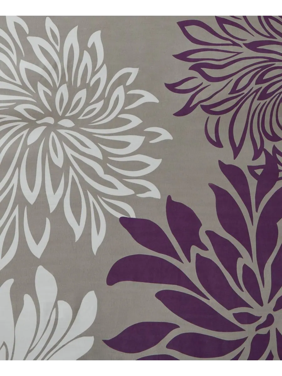 Занавеска для душа Maible Floral, 72" x 72" INK+IVY — изображение 3 из 4, фиолетовый