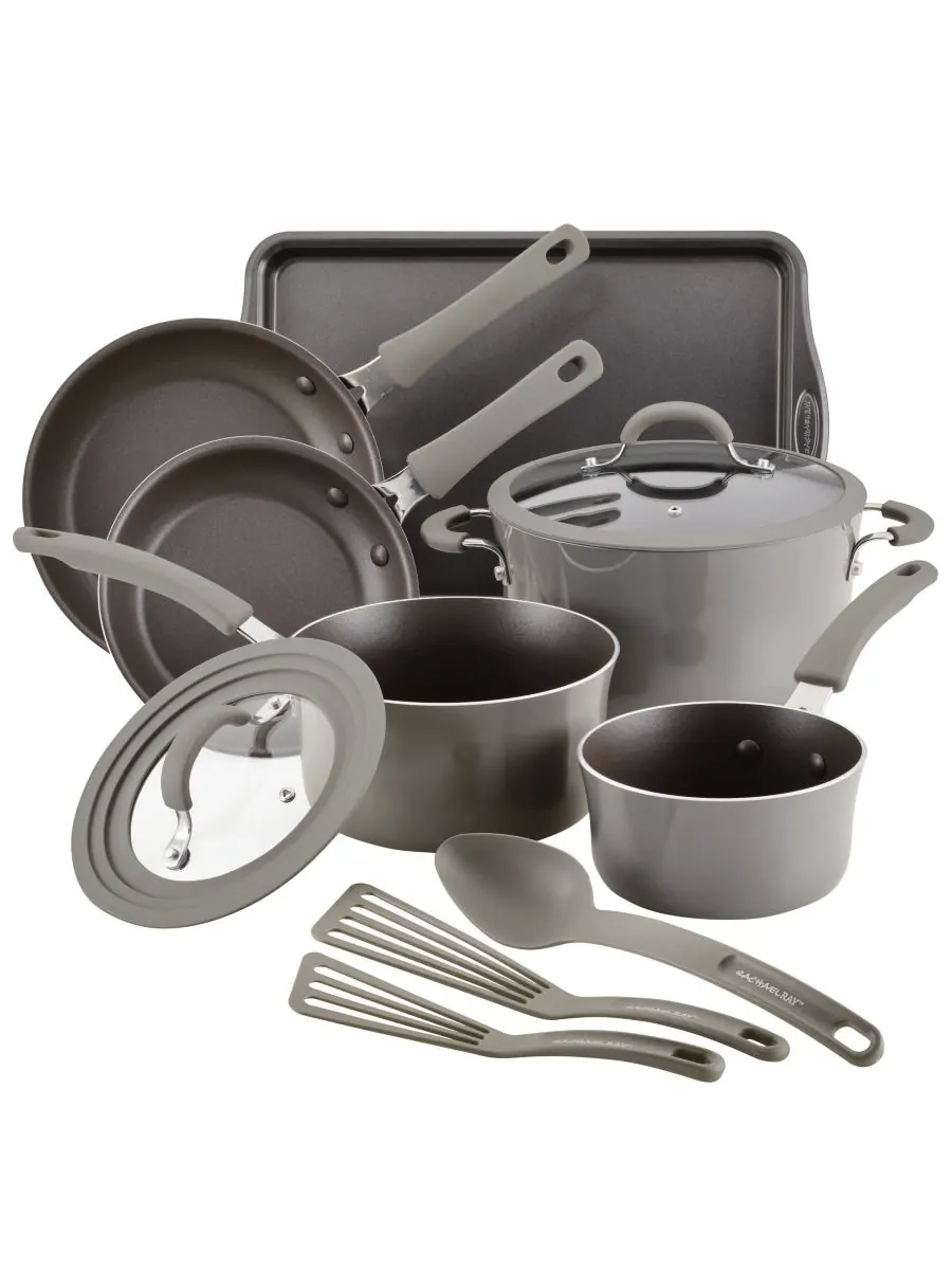 Коллекция посуды с антипригарным покрытием Cook and Create Rachael Ray — изображение 1 из 6, серый