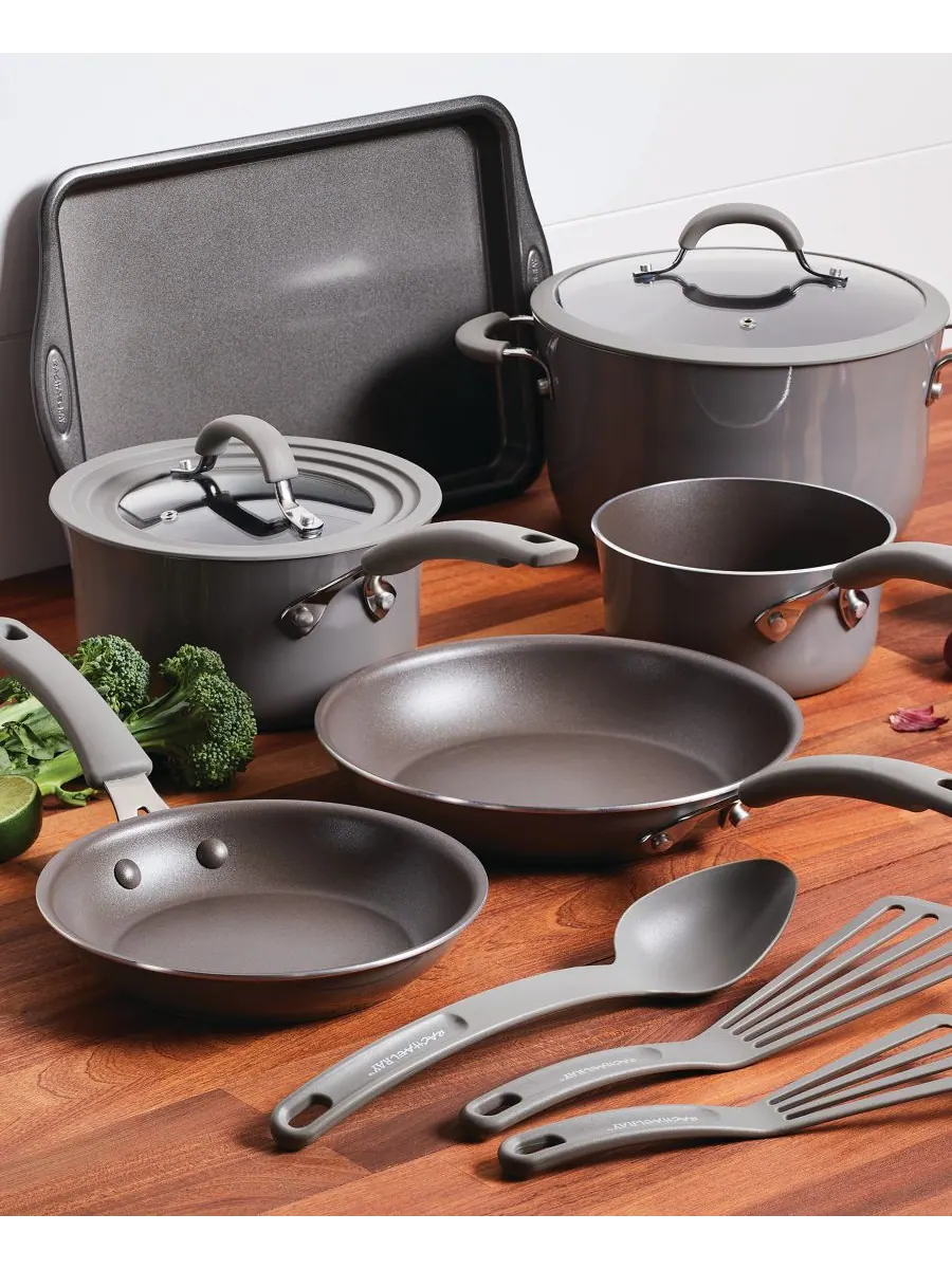 Коллекция посуды с антипригарным покрытием Cook and Create Rachael Ray — изображение 6 из 6, серый