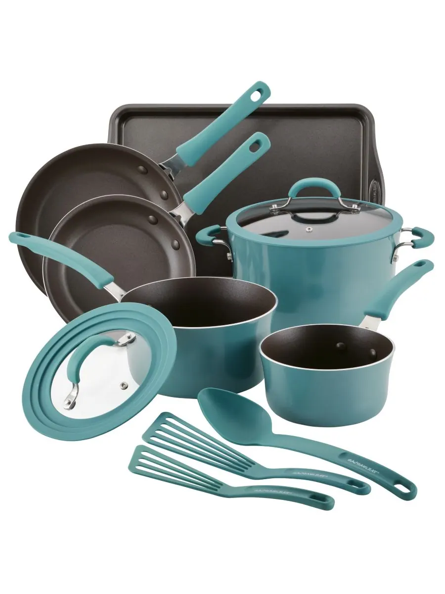 Коллекция посуды с антипригарным покрытием Cook and Create Rachael Ray — изображение 1 из 8, синий