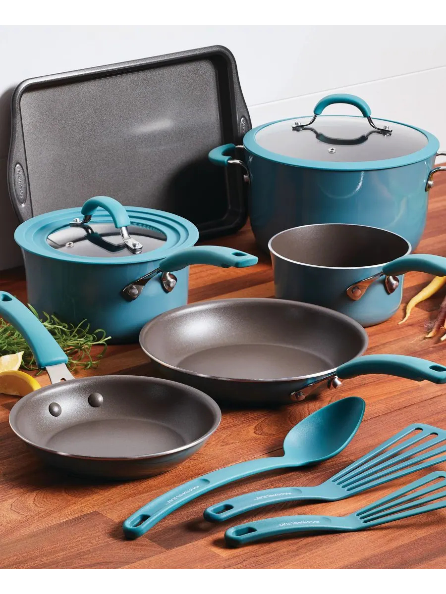 Коллекция посуды с антипригарным покрытием Cook and Create Rachael Ray — изображение 5 из 8, синий