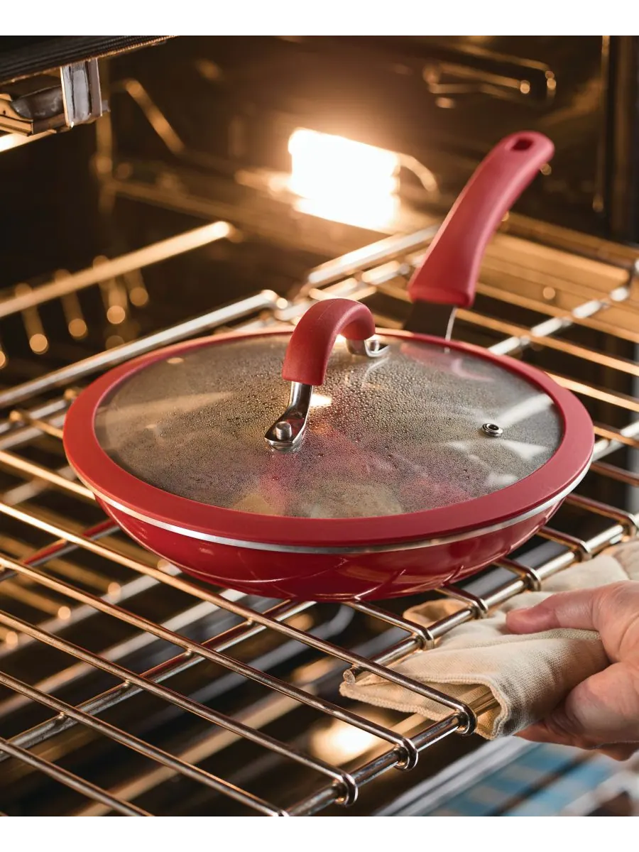 Коллекция посуды с антипригарным покрытием Cook and Create Rachael Ray — изображение 3 из 9, красный